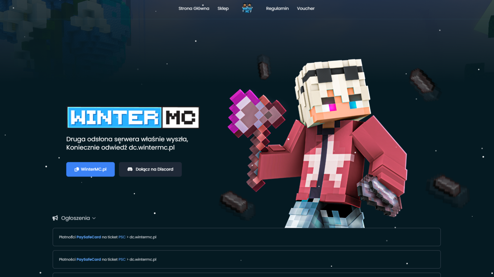 Strona WinterMC