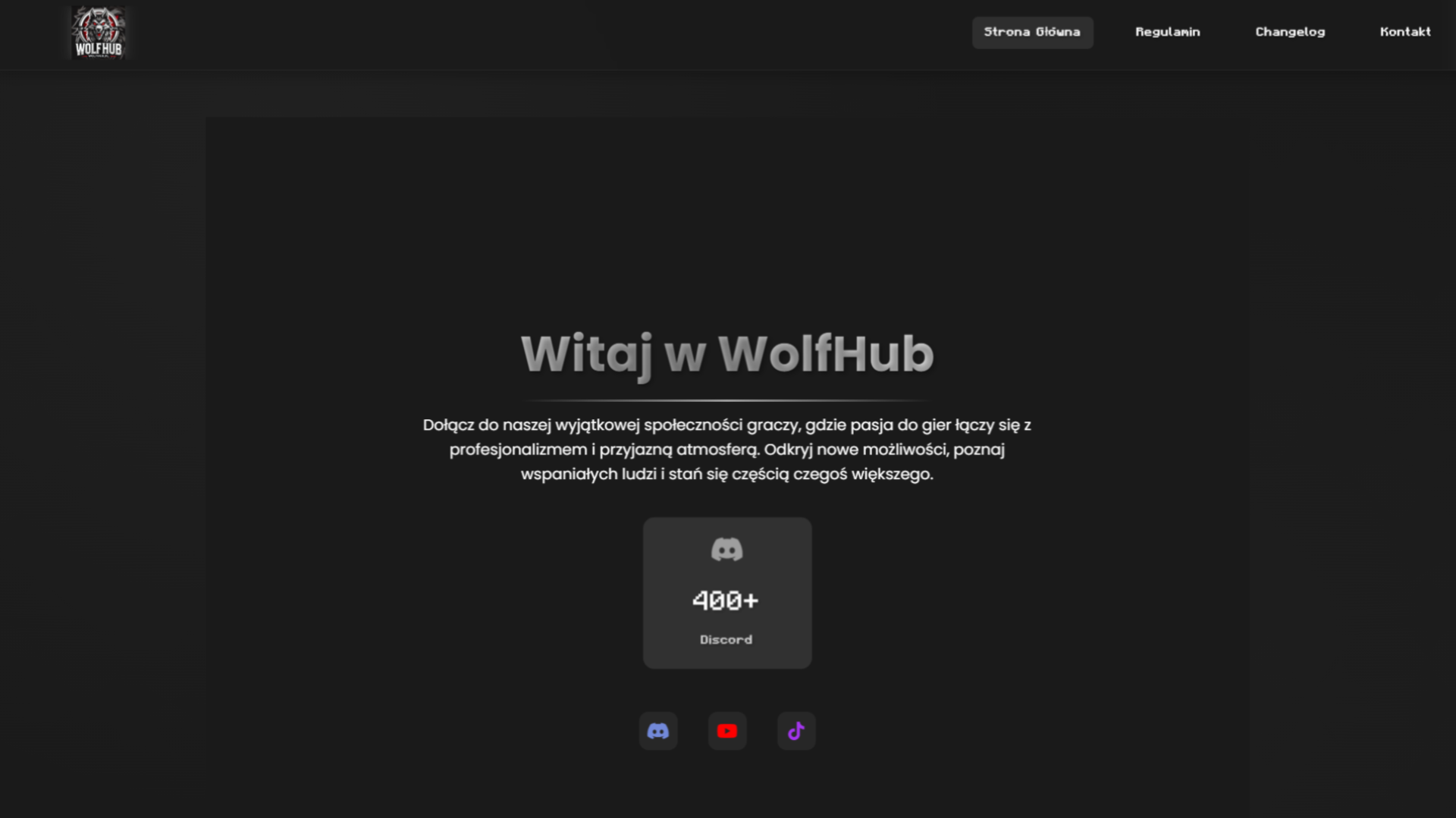 Strona WolfHub
